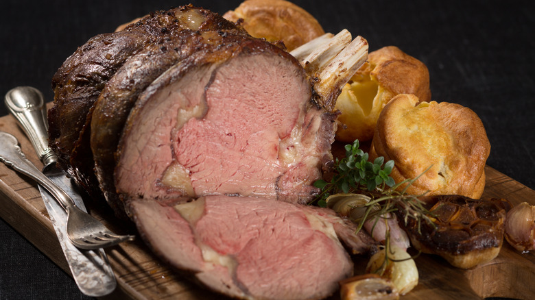 trussed and frenched prime rib