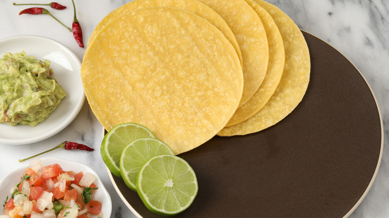 Yellow corn tortillas