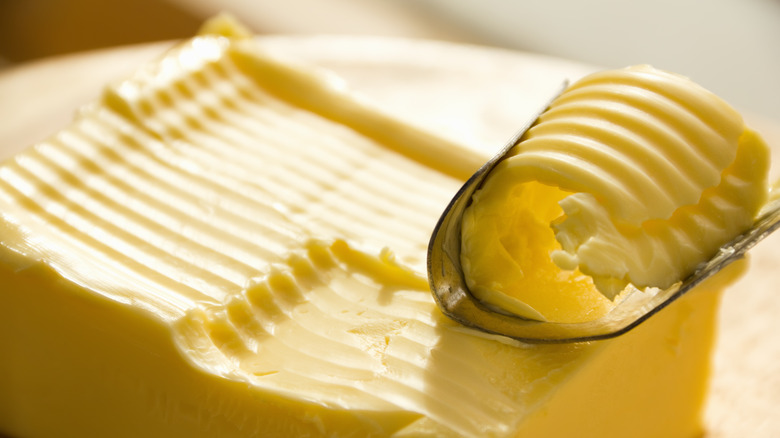 close up of butter