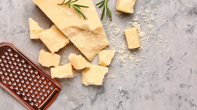 fresh Parmesan and grater