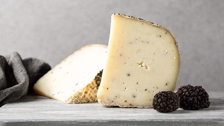 pecorino cheese and truffles