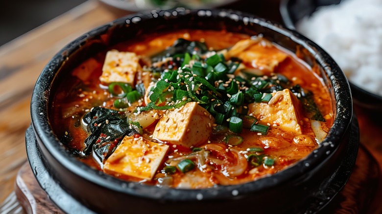 Korean soft tofu stew