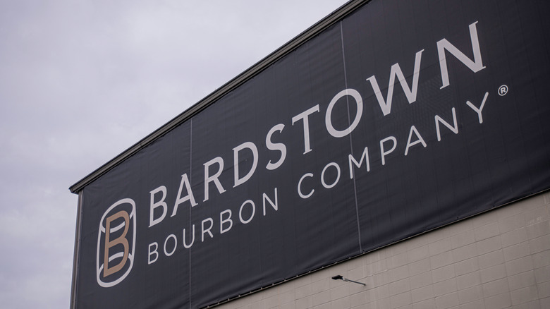 Bardstown Bourbon sign outside of building