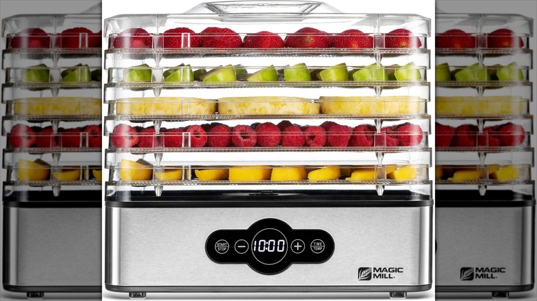 Magic Mill Food Dehydrator Machine MF-5000 with fruit