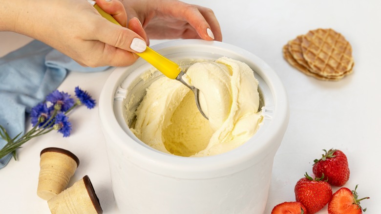 Homemade ice cream