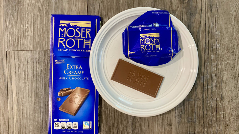 Moser Roth extra creamy milk chocolate bar