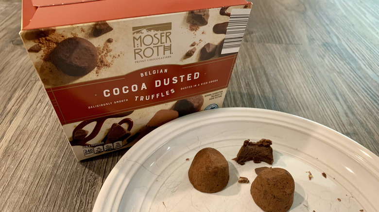 Moser Roth cocoa-dusted chocolate truffles