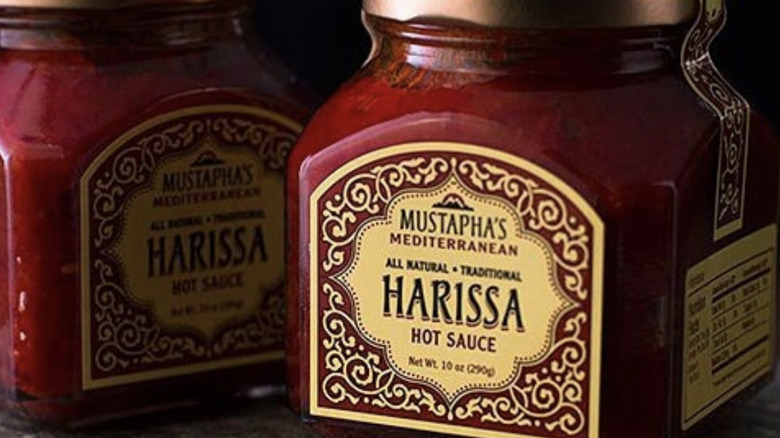 Mustapha's harissa hot sauce jars