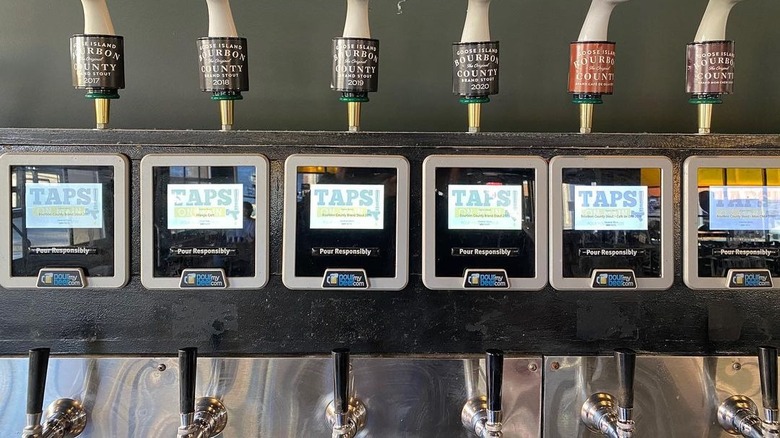 Self-serve beer taps