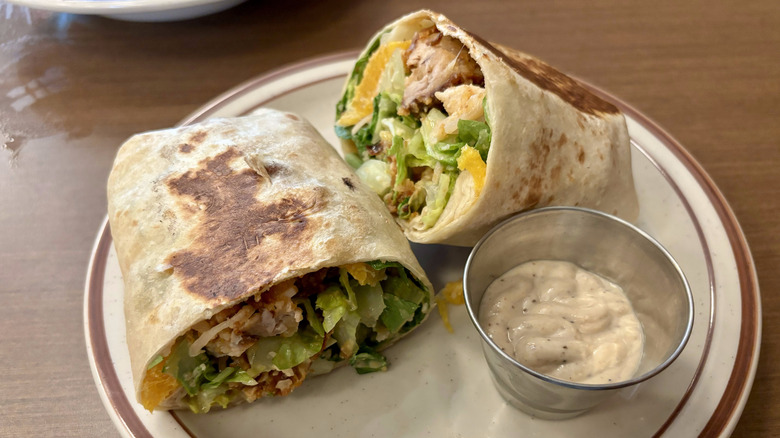 crispy chicken Caesar wrap