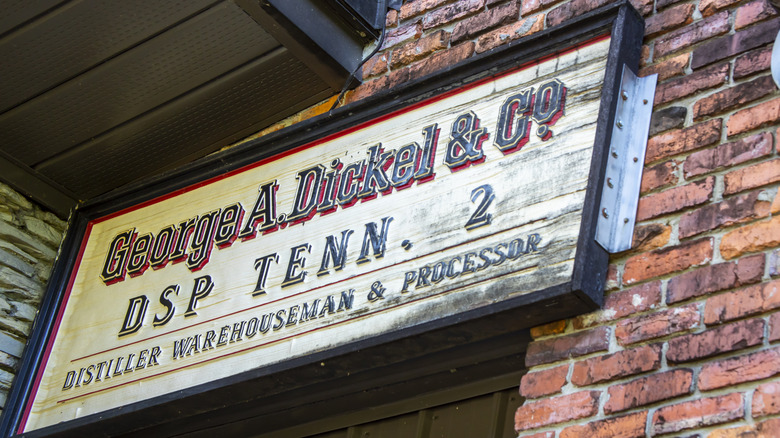 Exterior sign at Dickel distillery