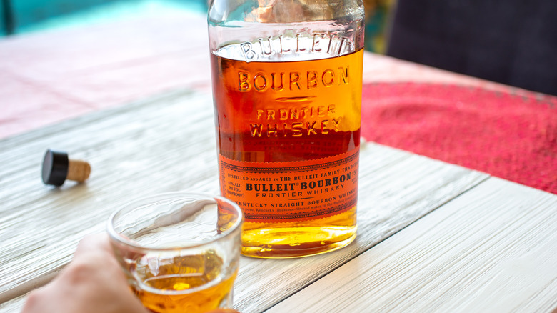 Bulleit Bourbon Whiskey bottle