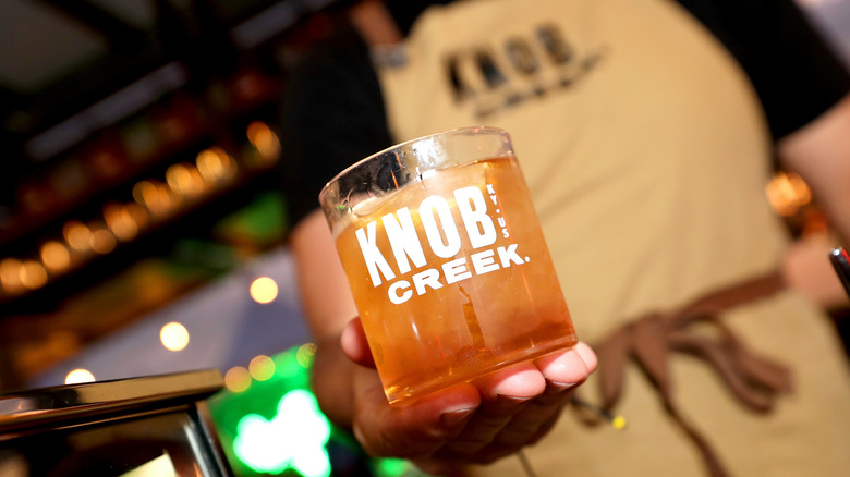 Knob Creek in a glass