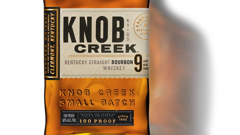 Knob Creek Bourbon bottle