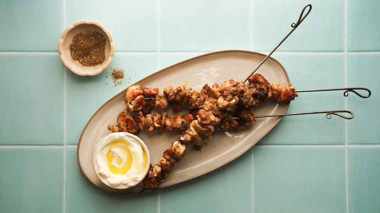 Grilled Za'atar Chicken Skewers Recipe