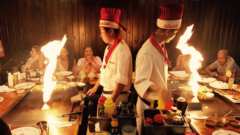 Teppanyaki chefs at Arirang Hibachi Steakhouse