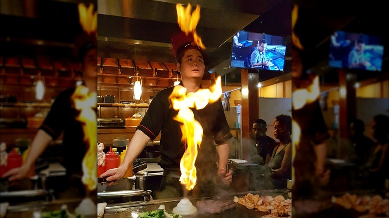 Teppan grill at Natto Hibachi and Sushi