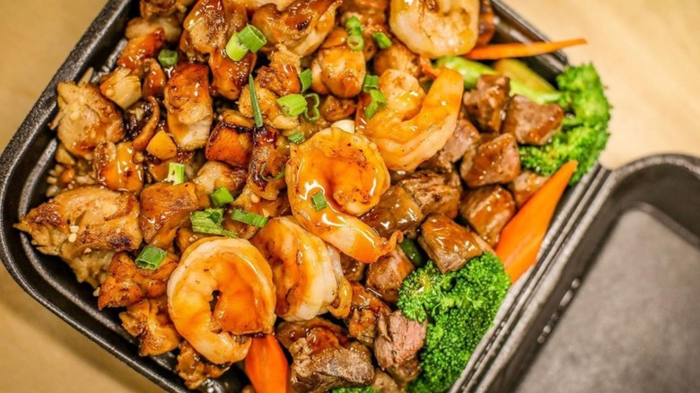 Shrimp and steak bowl