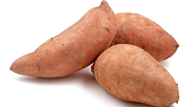 Pile of sweet potatoes