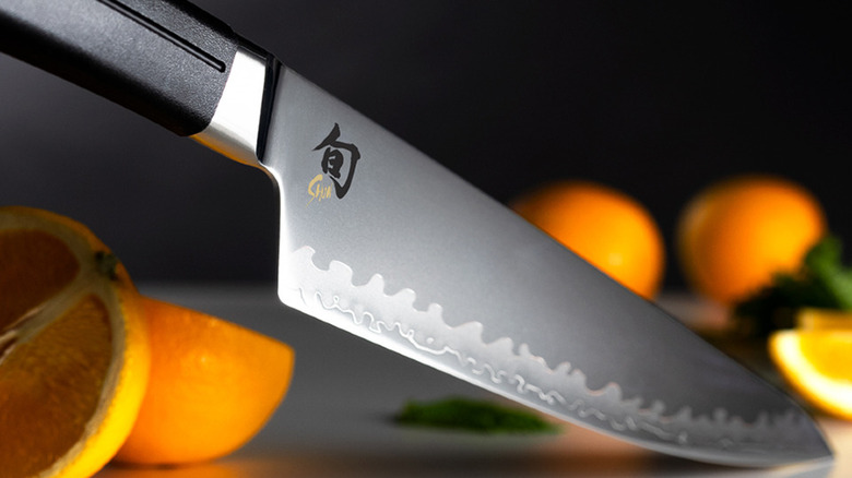 Shun Japanese knife blade