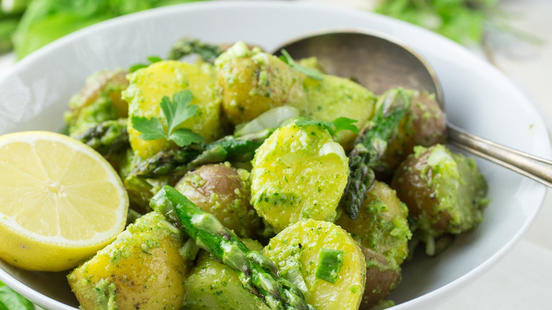 Pesto potato salad 