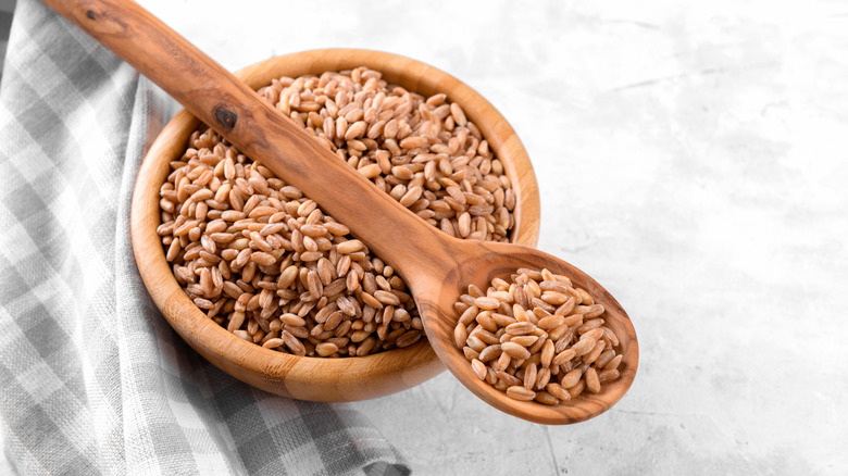 Farro in a bowl