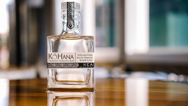 KoHana Kea white rum bottle