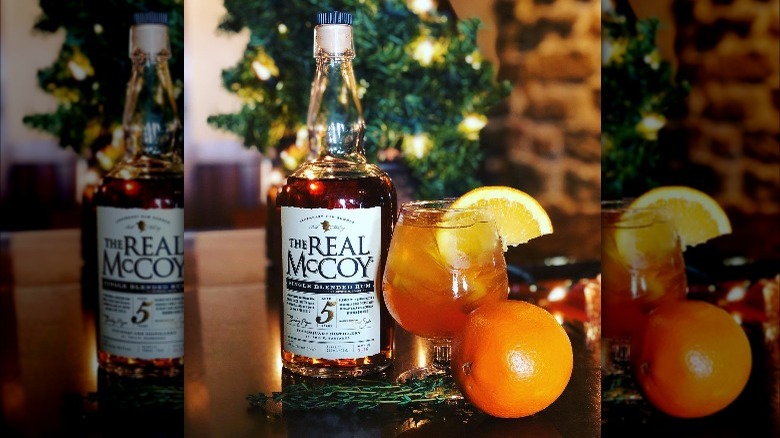 Real McCoy bottle orange cocktail