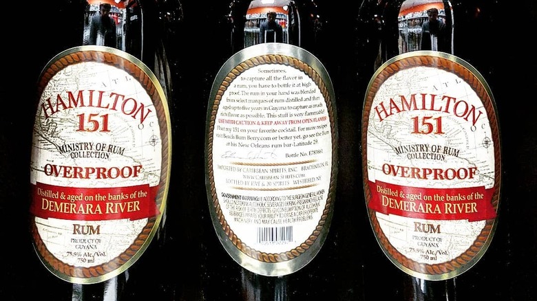 Hamilton Overproof 151 bottle