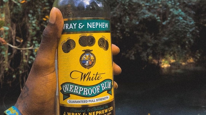 Wray & Nephew Overproof rum bottle