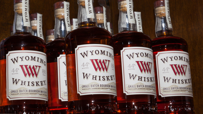 Bottles of Wyoming Whiskey