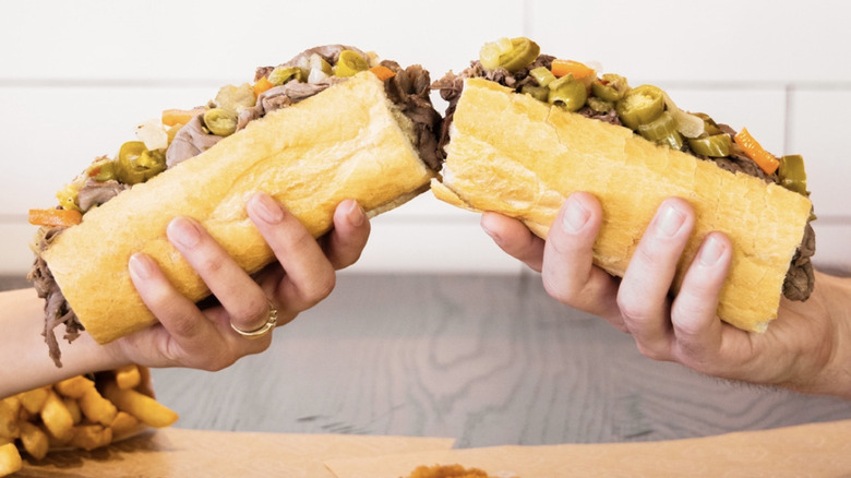 Buona Italian beef sandwiches