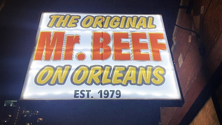 Original Mr. Beef Neon Sign