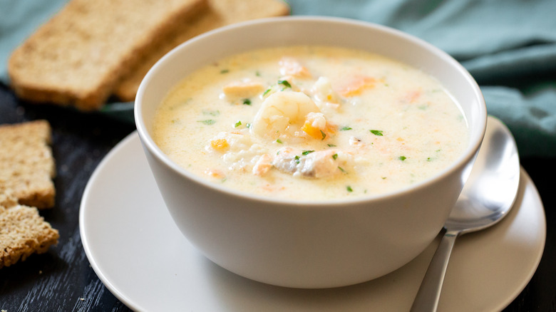 Creamy shrimp soup