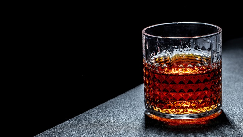 A glass of cognac