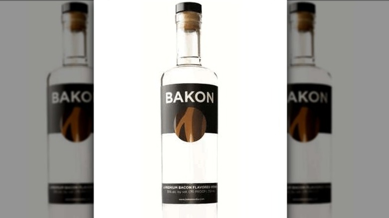 Bottle of Bakon Vodka