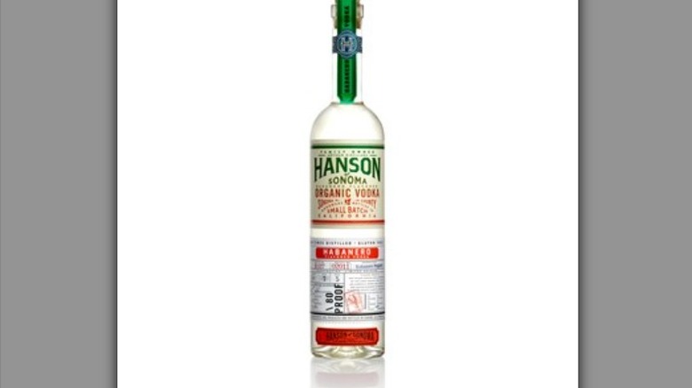 Bottle of Hanson Habanero Vodka