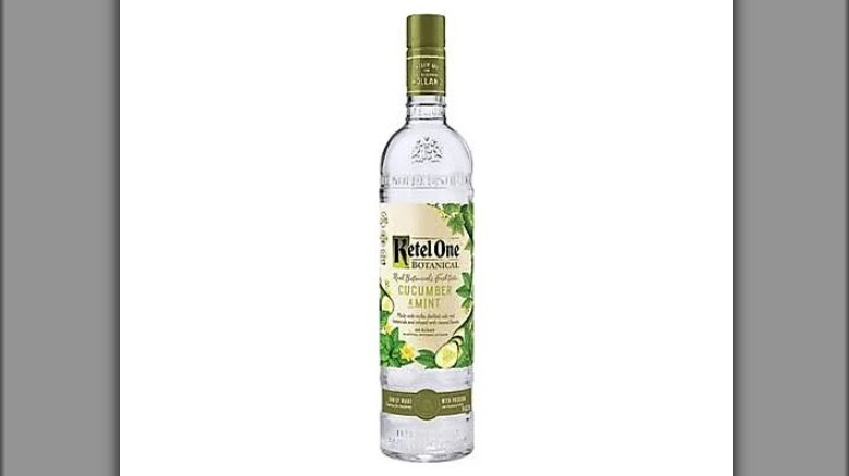 Bottle of Ketel One Botanical Cucumber & Mint