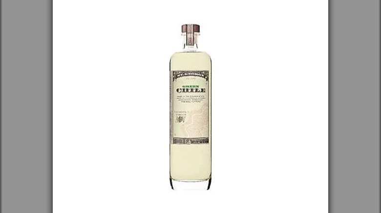 bottle of St. George Spirits Green Chile Vodka