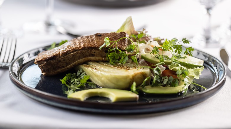 Tofu and artichoke salad