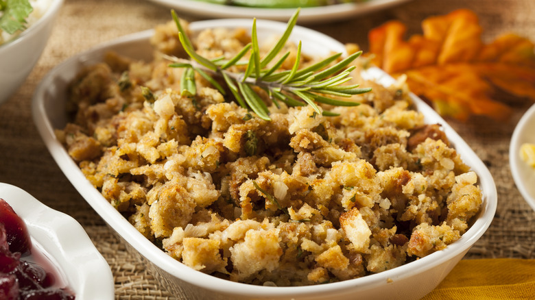 Apple sage stuffing with herbs