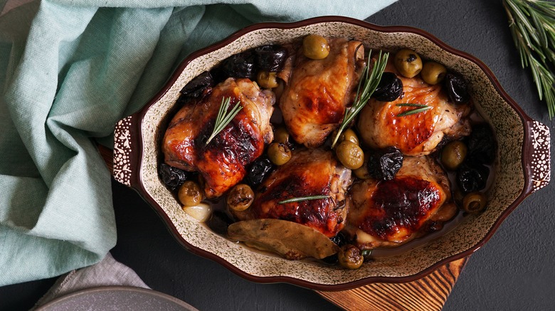 Chicken Marbella with prunes