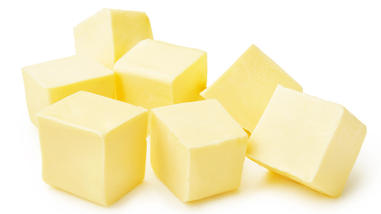 cubes of butter