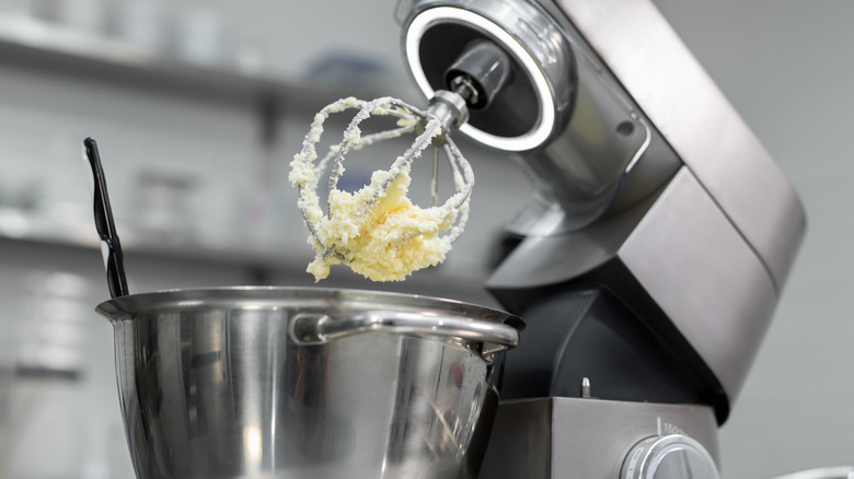 mixer creaming butter