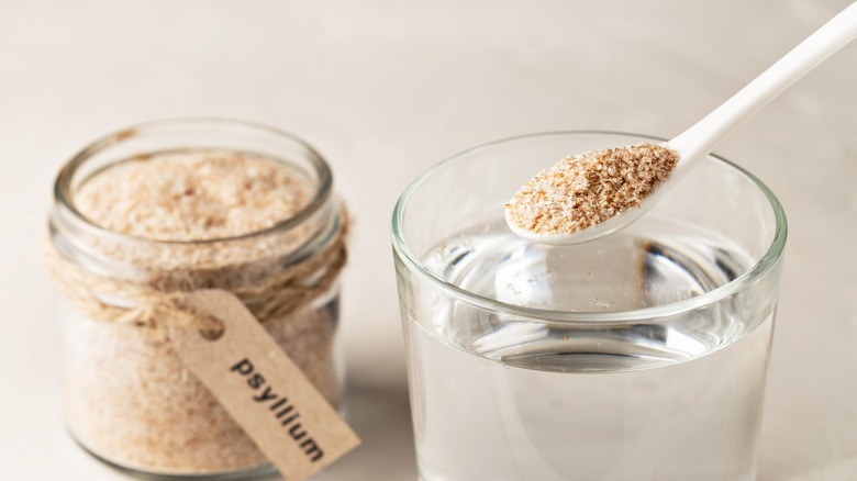 psyllium husk powder with water