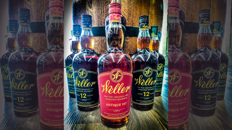 bottles of W.L. Weller 12 Year & Old Weller Antique