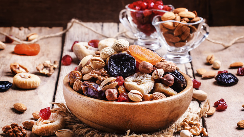 bowl dried fruits and nuts