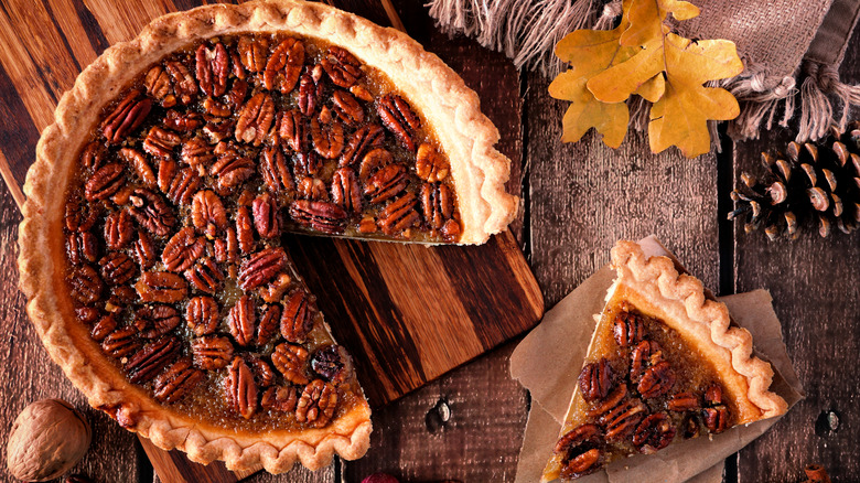 slice of pecan pie