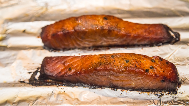 bourbon glazed salmon