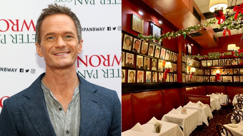 Neil Patrick Harris smiling, Sardi's portraits